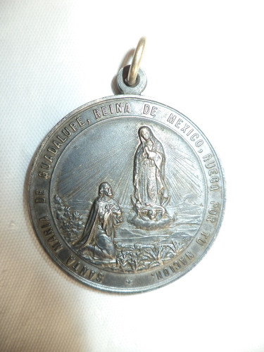 Antigua Medalla Conmemorativa Virgen De Guadalupe 1931 2