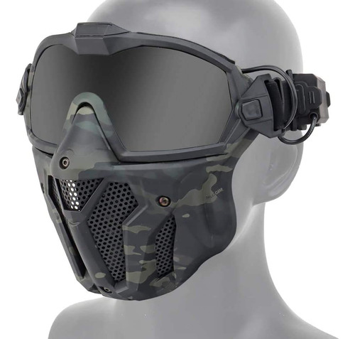 Máscara Completa Para Airsoft Con Sistema De Ventilador Anti