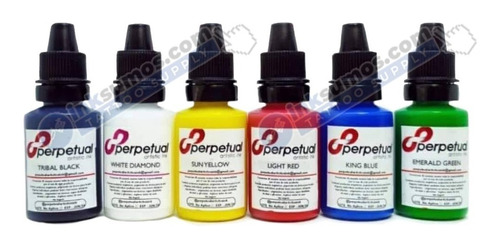 Kit De 6 Tintas Pigmentos Para Tatuar, 15ml Perpetual