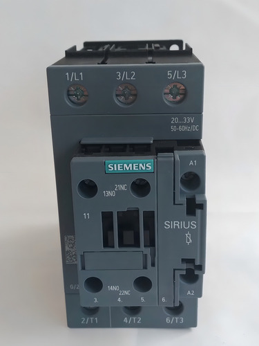 Contator Tripolar Siemens 50a 3rt2036 1NB30 Na+nf