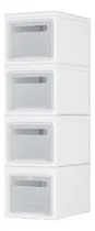 Comprar Set 4 Cajas Organizadoras Apilables Cocina Hogar Plastico