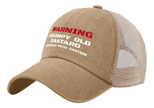 Advertencia Grumpys Old Bastards Hat Trucker Hat Hombres