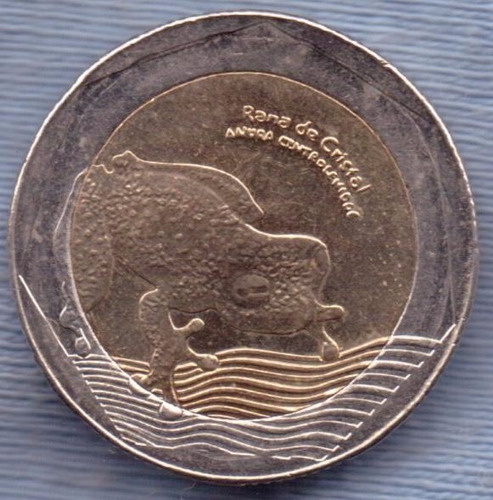 Imagen 1 de 2 de Colombia 500 Pesos 2015 Bimetalica * Rana *