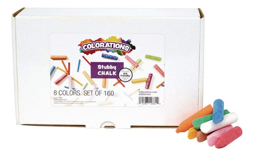 Coloraciones My First Stubby Chalk Multicolor Set De 160 Art