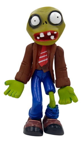 Figura Zombie Corbata Plantas Vs Zombies Luz 22 Cm
