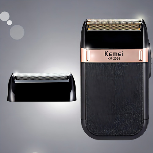 Barbeador Shaver Kemei Elétrico Com Cabeças Removiveis