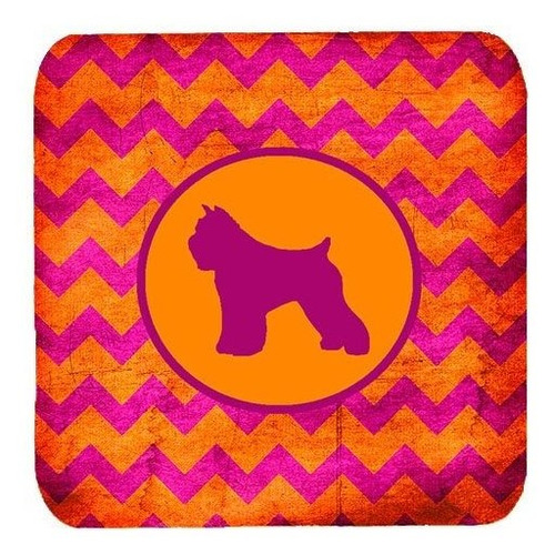 Caroline's Treasures Bouvier Des Flandres Chevron Pink And O