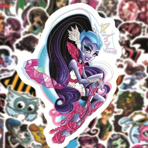 Imagen 2 de 5 de Monster High - Set 50 Stickers / Calcomanias / Pegatinas