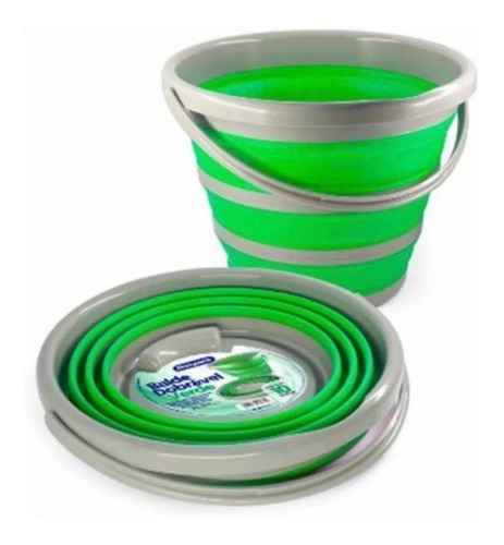 Mop balde dobravel Bompack cor verde