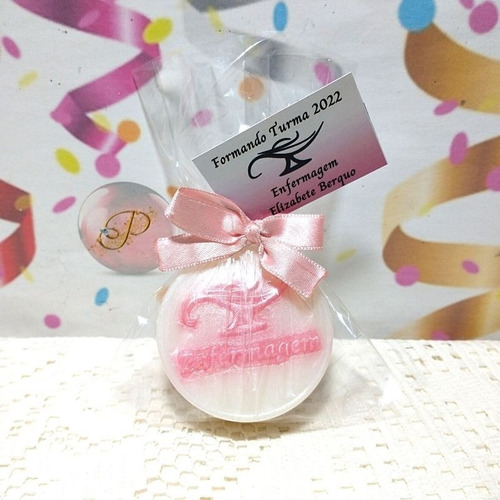 25 Lembrancinha Para Formatura Sabonete Brinde Enfermagem