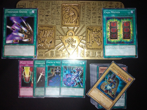 Lata Con 100 Cartas Yugioh Más 7 Cartas Set Dark Magician 