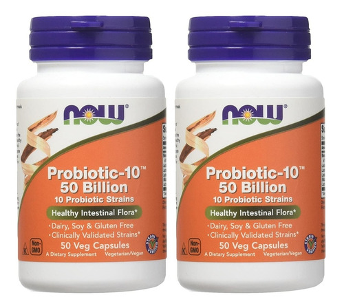 Probiotico Pack De 2 Now - Unidad a $3959