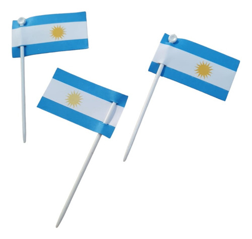 Banderitas Plásticas De Argentina (bolsa X 500 Unidades)