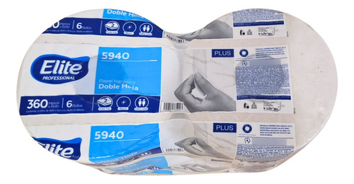 Papel Higienico Elite 5940 Jumbo Plus 360 Mts C/6