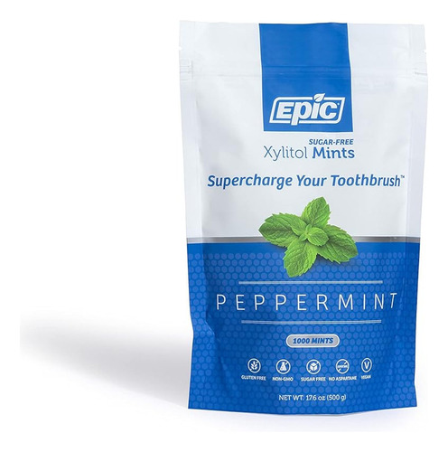 Epic Mentas 100% Xylitol Menta Sin AzĂșcar 1000 Mentas