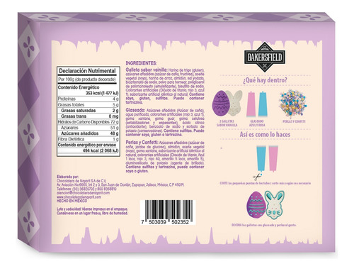 Galletas Temporada Bakersfield Kit Decorativo 140/170 Gr