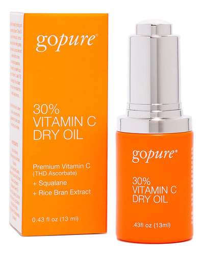 Gopure Aceite Seco Con 30% De Vitamina C, Reductor De Mancha