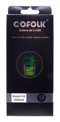Batería Compatible Con iPhone XR Cofolk