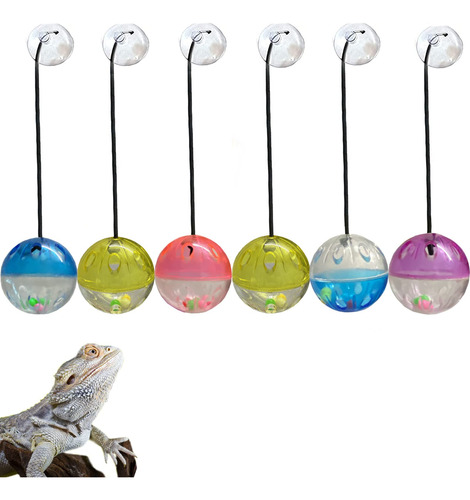 Bearded Dragon Toys, Paquete De 6 Pelotas Con Forma De Campa