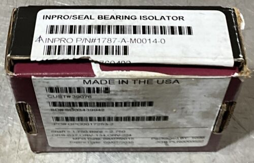 Inpro/seal 1787-a-m0014-0 Bearing Seal Isolator Nos Surp Bbf