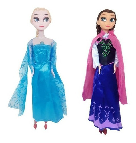 Kit 2 Bonecas Frozen Anna E Elsa 30cm Musical