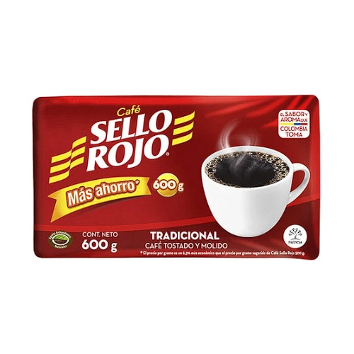 Café Sello Rojo 600gr Tostado Y Molido