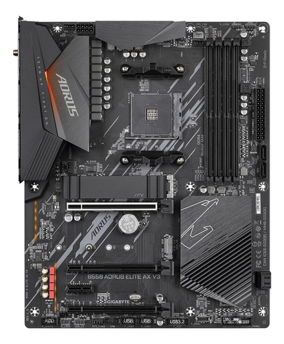 Placa-mãe Gigabyte B550 Aorus Elite Ax V3 Am4 Amd B550 Atx
