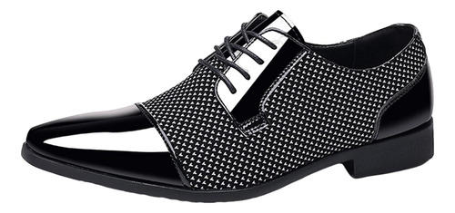 Zapatos Casuales Puntiagudos De Cuero Cómodos Para Hombre, C