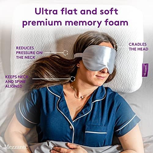 Almohada Ultrafina Mezzanti 2024, Almohada Plana Y Delgada