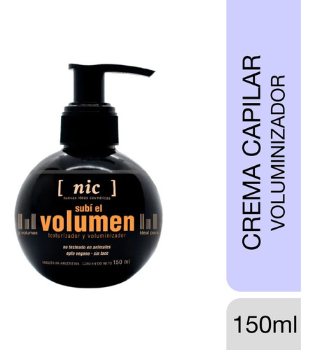 Crema Capilar Texturizador Y Voluminizador - Nic