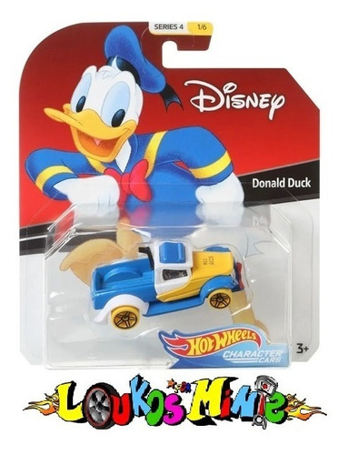 Hot Wheels Disney Donald Duck Character Cars Series 4