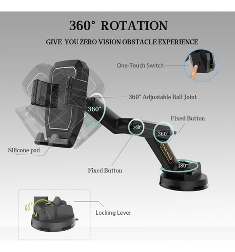 Soporte De Teléfono Para Camión, Soporte Resistente Para Tel