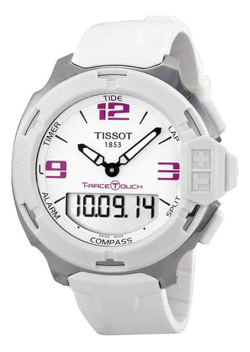 Reloj Tissot T-race Touch Esfera Blanca Unisex