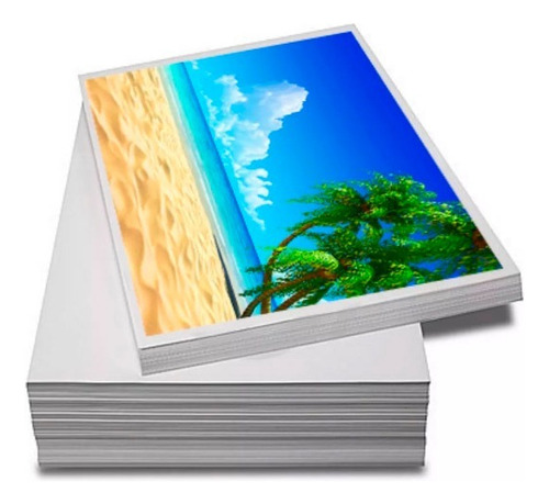 Papel Fotográfico Premium A3 Glossy 230g 500 Folhas Premium Cor Branco