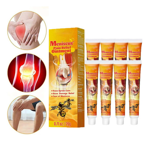 Gel De Abeja Alivia El Dolor Articular, 20 G X 8 Unidades