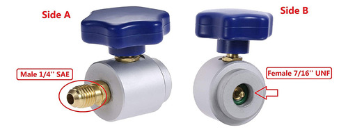 Colector De Aire Acondicionado R134a Ac Refrigerant 7/16-28