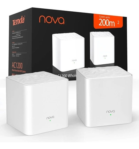 Imagen 4 de 6 de Sistema Wifi Mesh Tenda Nova Mw3 Dual Band Ac1200 Pack X3