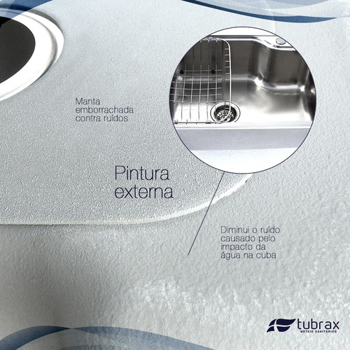 Cuba Pia Cozinha Gourmet Luxo Com Acessórios Aço Inox 304