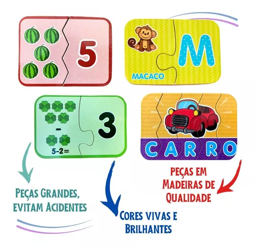 4 Jogos Educativos Alfabeto Matematica Soletrando Números com o Melhor  Preço é no Zoom