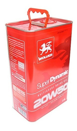 Aceite Wolver 20w50 Multigrade Oil Superdynamic 4lt