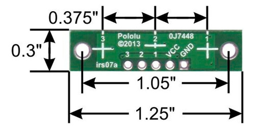 Qtr-3a Sensor Seguidor De Linea Infrarrojo Pololu Arduino Mv