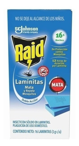 Raid · Insecticida En Laminitas Contra Mosquitos