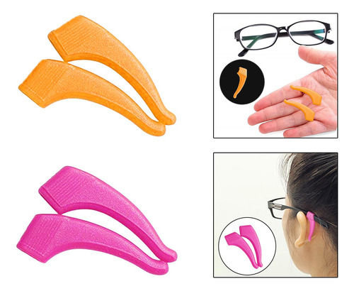 Juego De 4 Ganchos Antideslizantes Para Gafas Cómodos Para