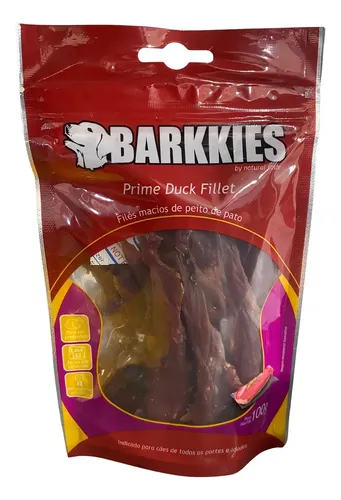Barkkies Petisco Natural Cães Prime Duck Pato Fillet 100g