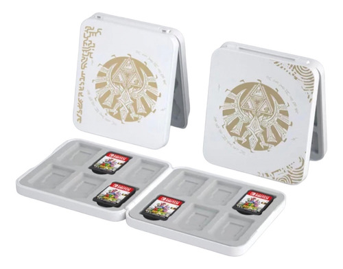 Nintendo Switch Oled Porta Cartuchos 12 Juegos Zelda Tears