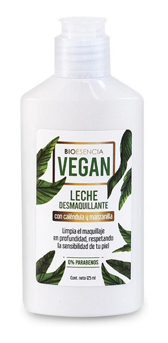 Leche Desmaquillante Vegana Bioesencia