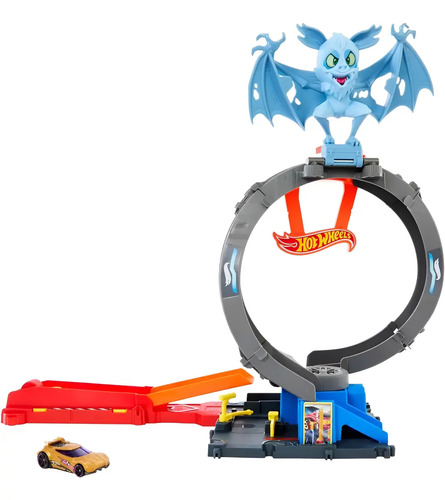 Pista Hot Wheels City Loop Ataque Do Morcego - Mattel 2024 Cor Colorido