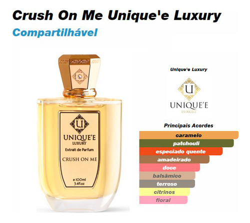 Perfume Unique'e Luxury Crush On Me Extrait De Parfum 100ml (lacrado)