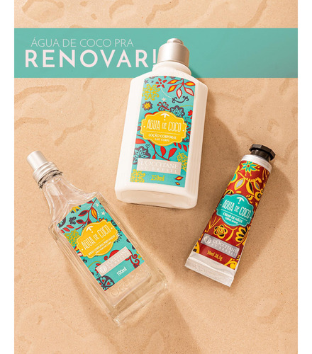 Loção Hidratante Água De Coco L'occitane Au Brésil 250ml Água De Coco