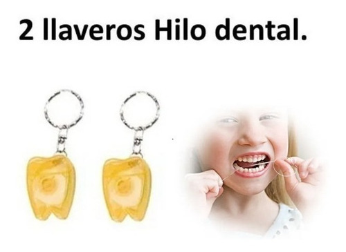 Hilo Dental Portátil, Llavero X 2 Unidades.